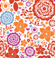 Seamless flower paradise vector image