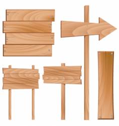 Wooden sign vector image