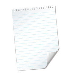 Ripped lined page vector image