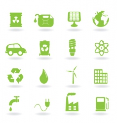 Ecofriendly icons vector image