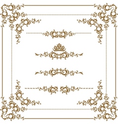 Decorative frame vector image