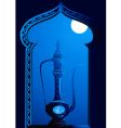 Hookah window vector image
