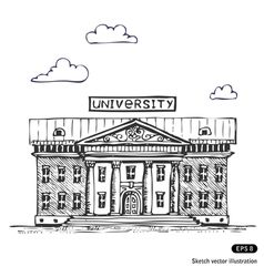 University building vector image
