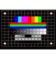 Television test screen vector image