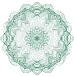 Rosetka 1 green vector image