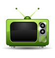 Retro tv set vector image