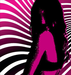 Retro background vector image