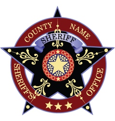 Sheriff badges vector image