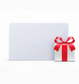 Glossy gift box Glossy gift box vector image