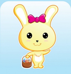 Cute bunny vector image