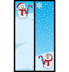 Snowman banners Snowman banners vector image
