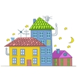 Cartoon house vector image