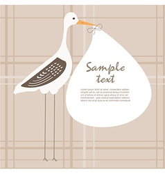 Baby card vector image
