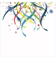 Confetti isolated on a white background vector image