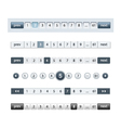 Number forms vector image