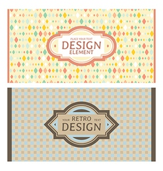 Frames in retro style vector image