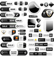 Set of sale signs vector image