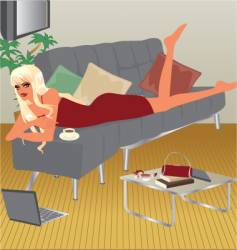 Living-room vector image