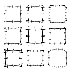 Fifty rectangle frames set 3 Royalty Free Vector Image