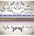 Calligraphic vintage design vector image