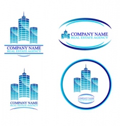 Real estate design elements vector image