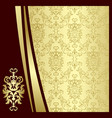 Gold flowers vector image