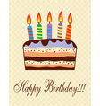 Birthday cake vector image