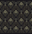 Gold flowers vector image