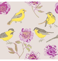Vintage floral pattern vector image