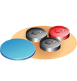Caroms ball vector image
