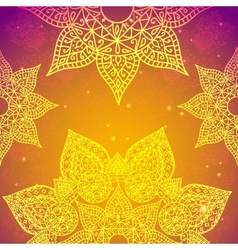 Golden ethnic indian background vector image