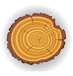 Wooden cut clip-art vector image