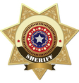 Sheriff badges vector image