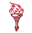 Burning torch vector image