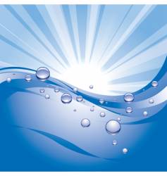 Water background vector image