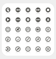Music icons set Music icons set vector image