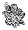 Beautiful floral ornament vector image