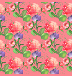 Seamless rose pattern Seamless rose pattern vector image