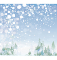 Winter landscape vector image