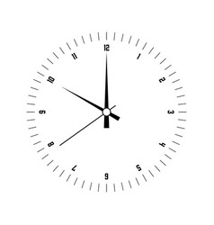Clock face isolated Royalty Free Vector Image - VectorStock