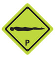 Planking sign vector image