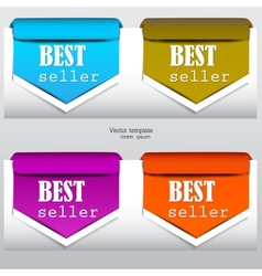 Bookmarks bestseller vector image