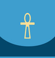 Flat icon on blue square arabic traditional sign Flat icon on blue square arabic traditional sign vector image