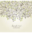 Floral background vector image