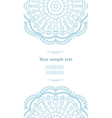 Beautiful blue invitation card vector image