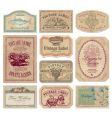 Vintage labels set vector image