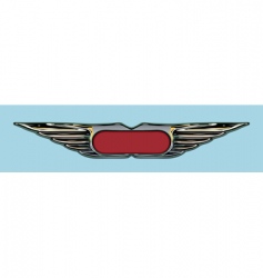 Grunge badge vector image