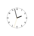 Clock on a white background vector image