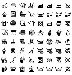 Big cleaning icons set vector image