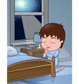 Little boy praying vector image